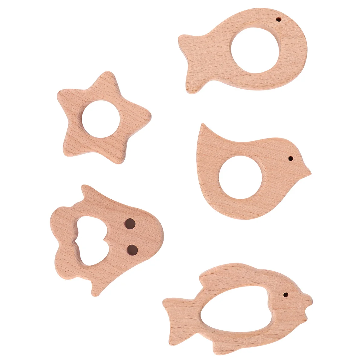 Деревянный прорезыватель для младенцев из натурального дерева - Фотография_6