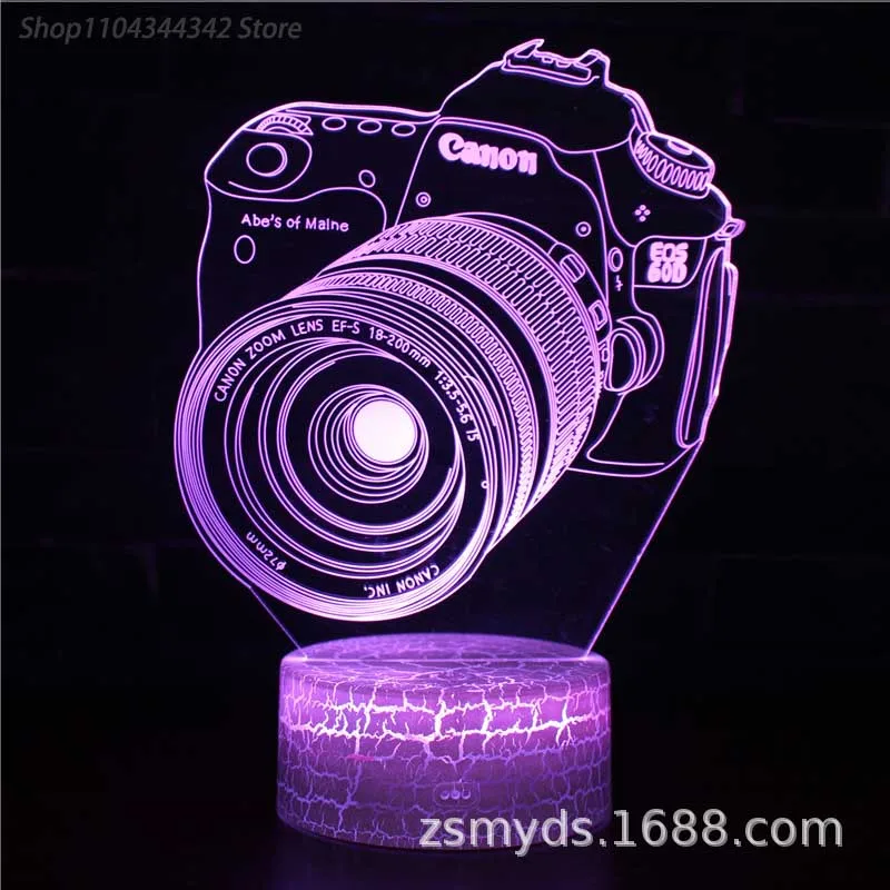 3d акриловый креативный ночник для камеры
