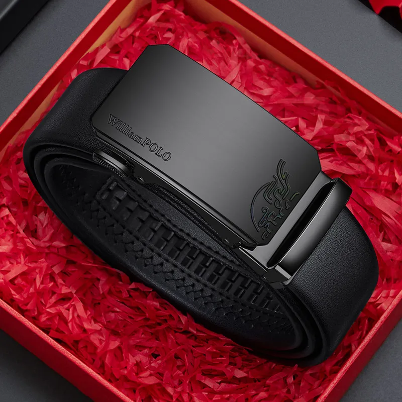 Мужской ремень с автоматической пряжкой