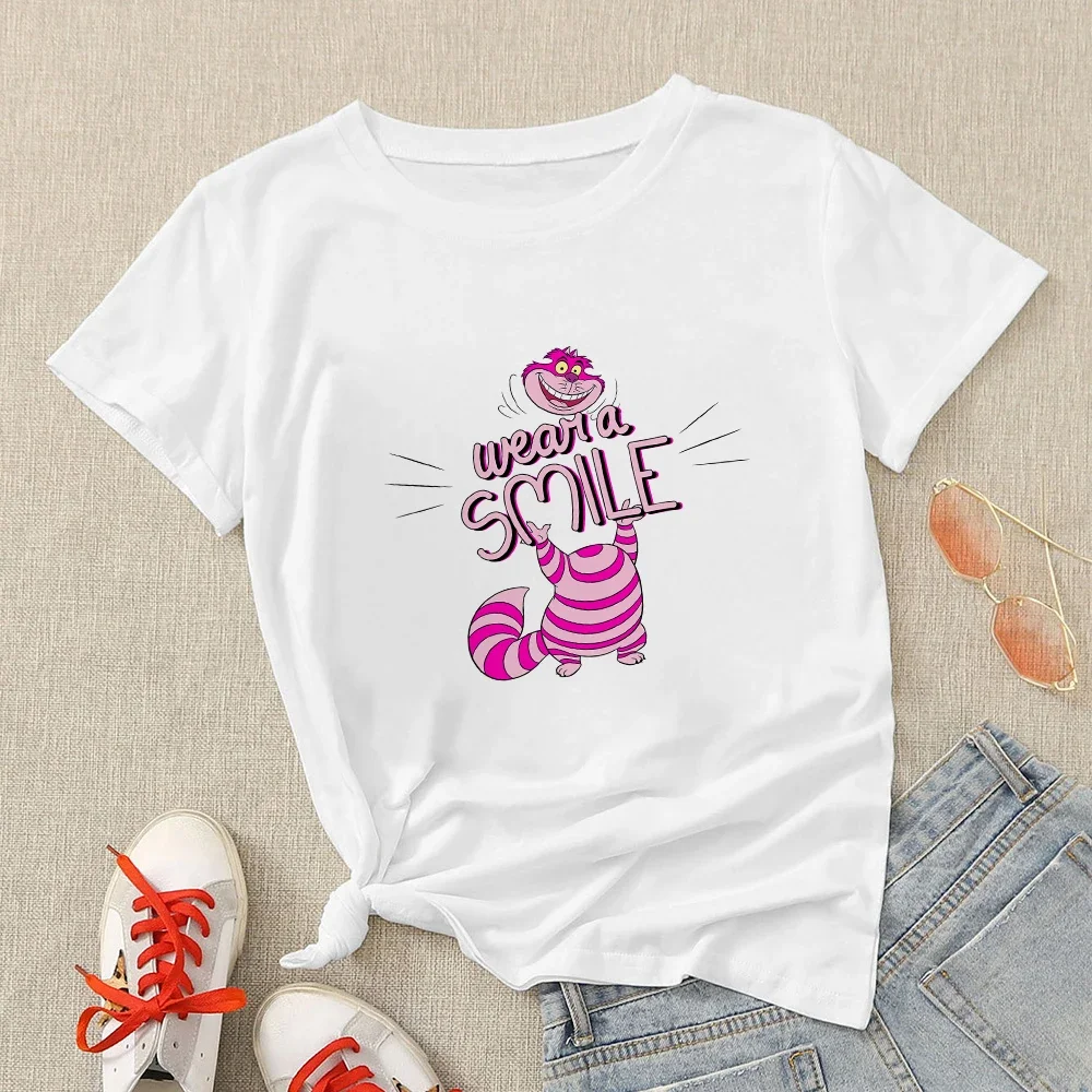 Funny cat printed women t-shirt - Фотография_2