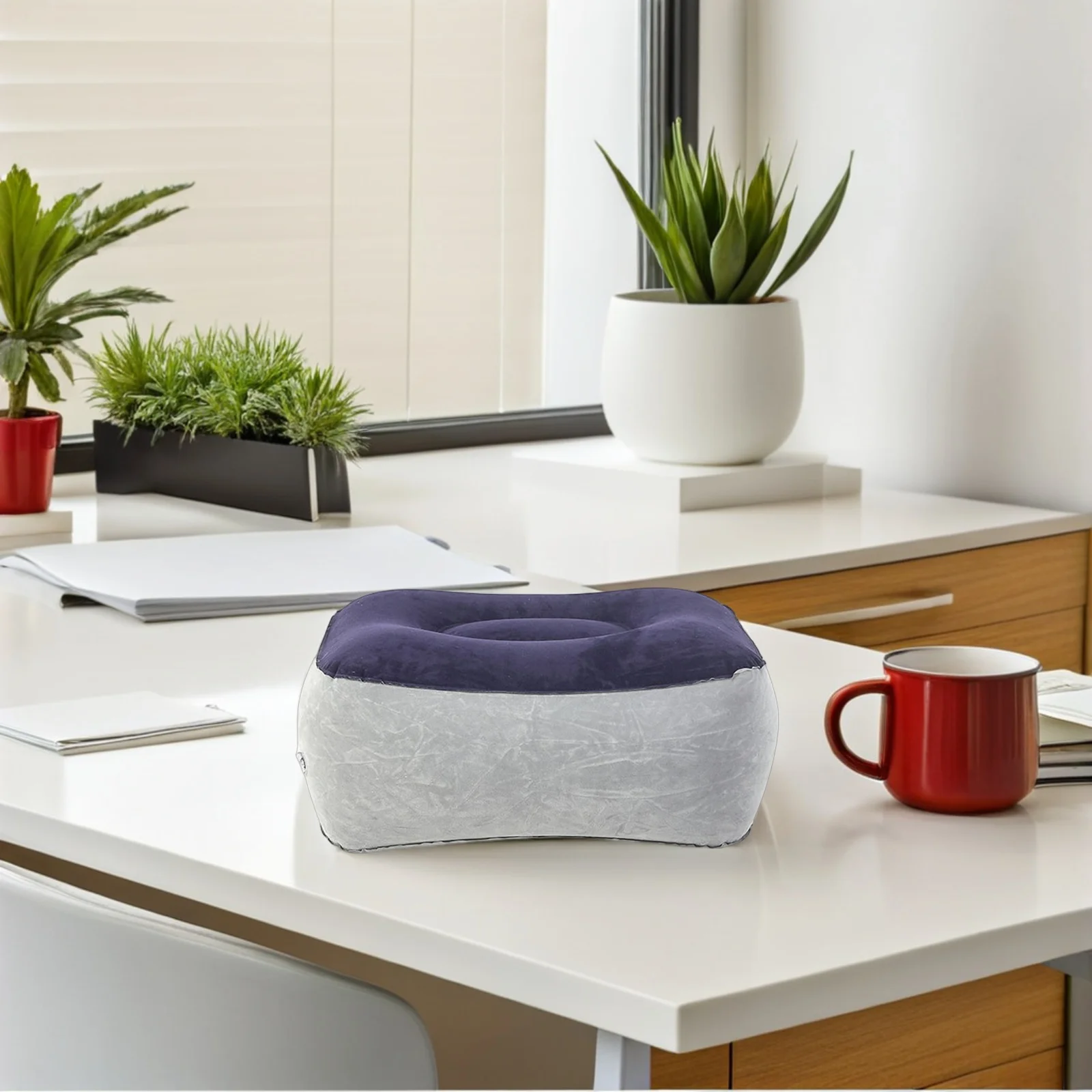 Надувная подставка для ног grayblue - Фотография_6