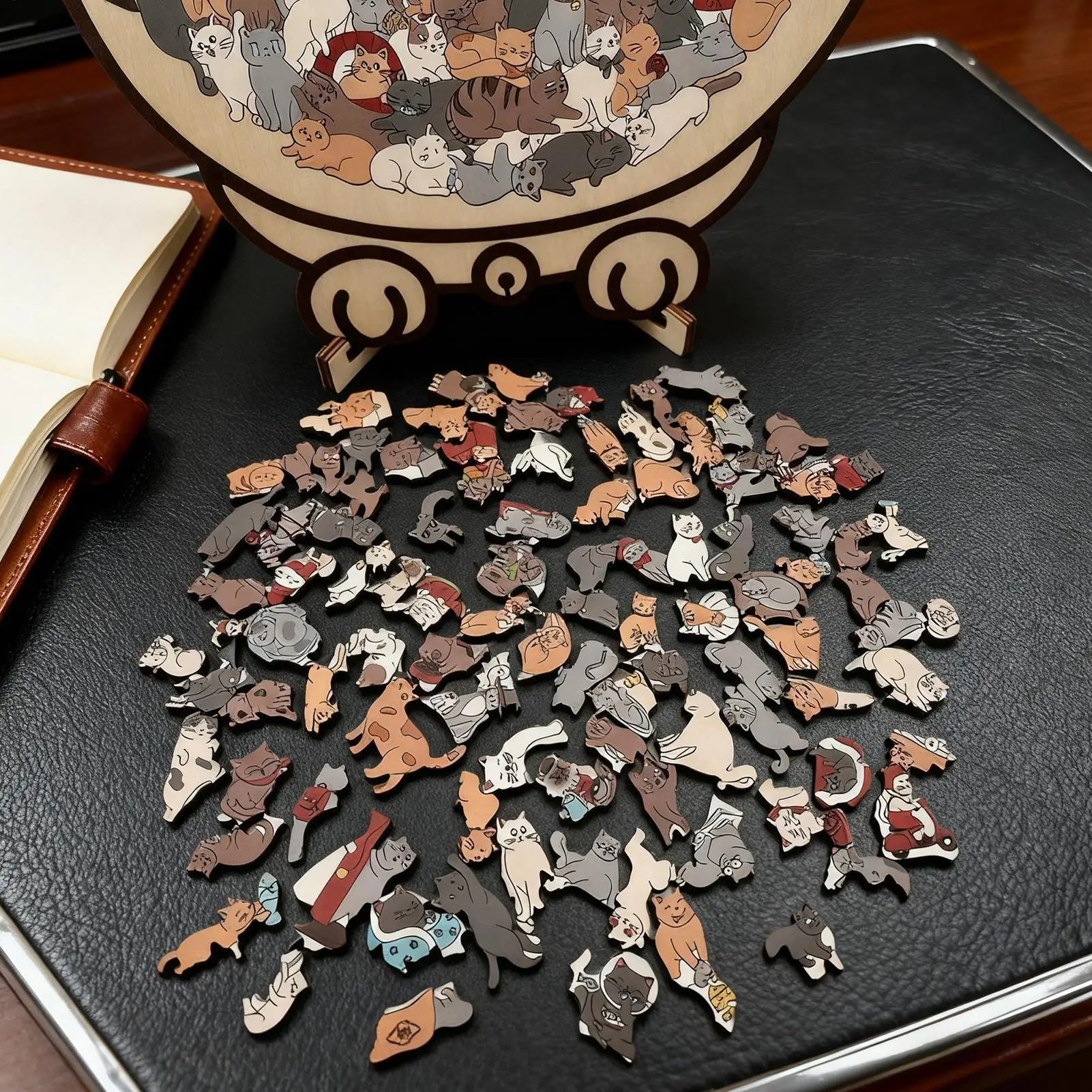 Деревянные головоломки в форме кошки - Фотография_3