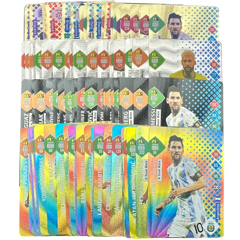 World football stars 27 ~ 55 шт. ограниченная серия красочные золотые - Фотография_2