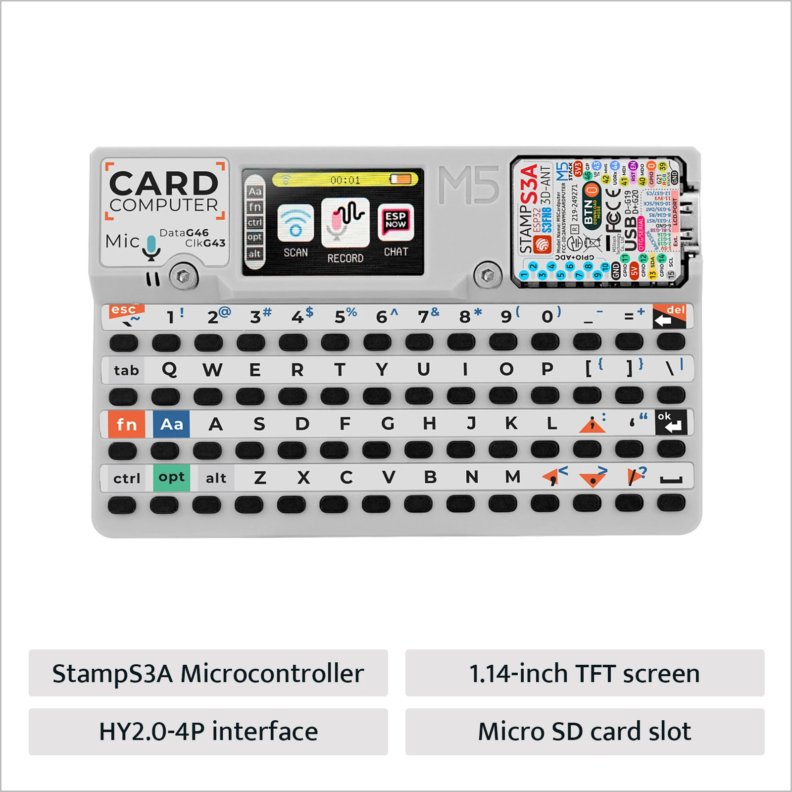 Официальный cardputer m55stack v1.1 с платой m5stamps3a esp32-s3 - Фотография_4