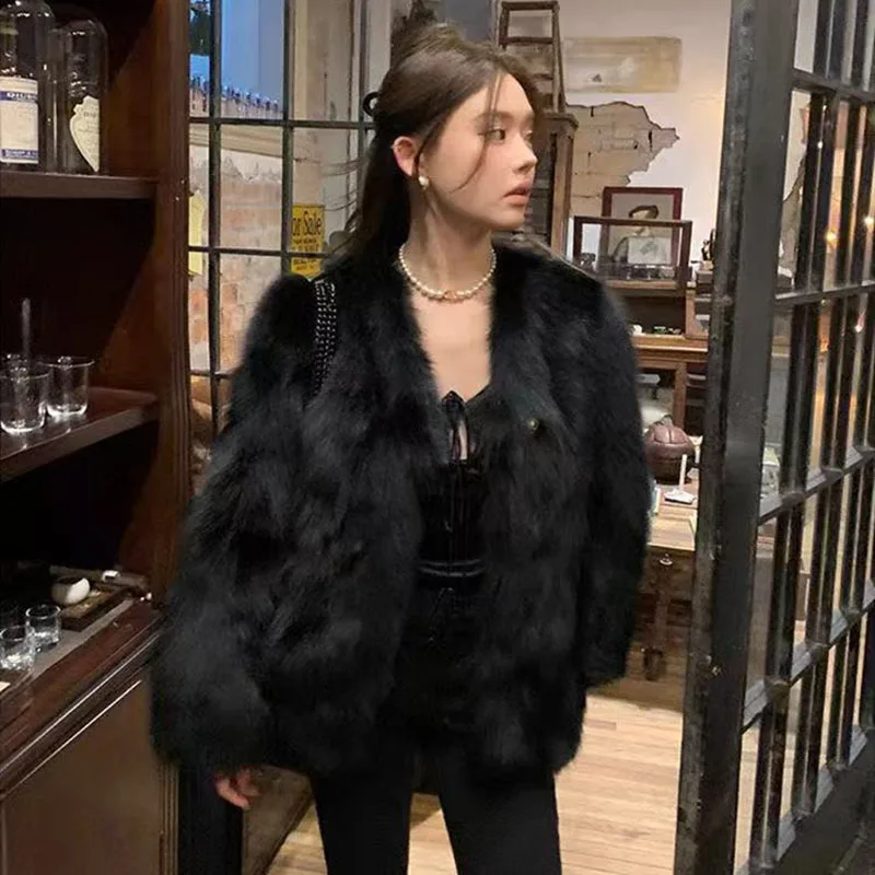 Haining xiaoxiangfeng куртка из искусственного лисьего меха - Фотография_5