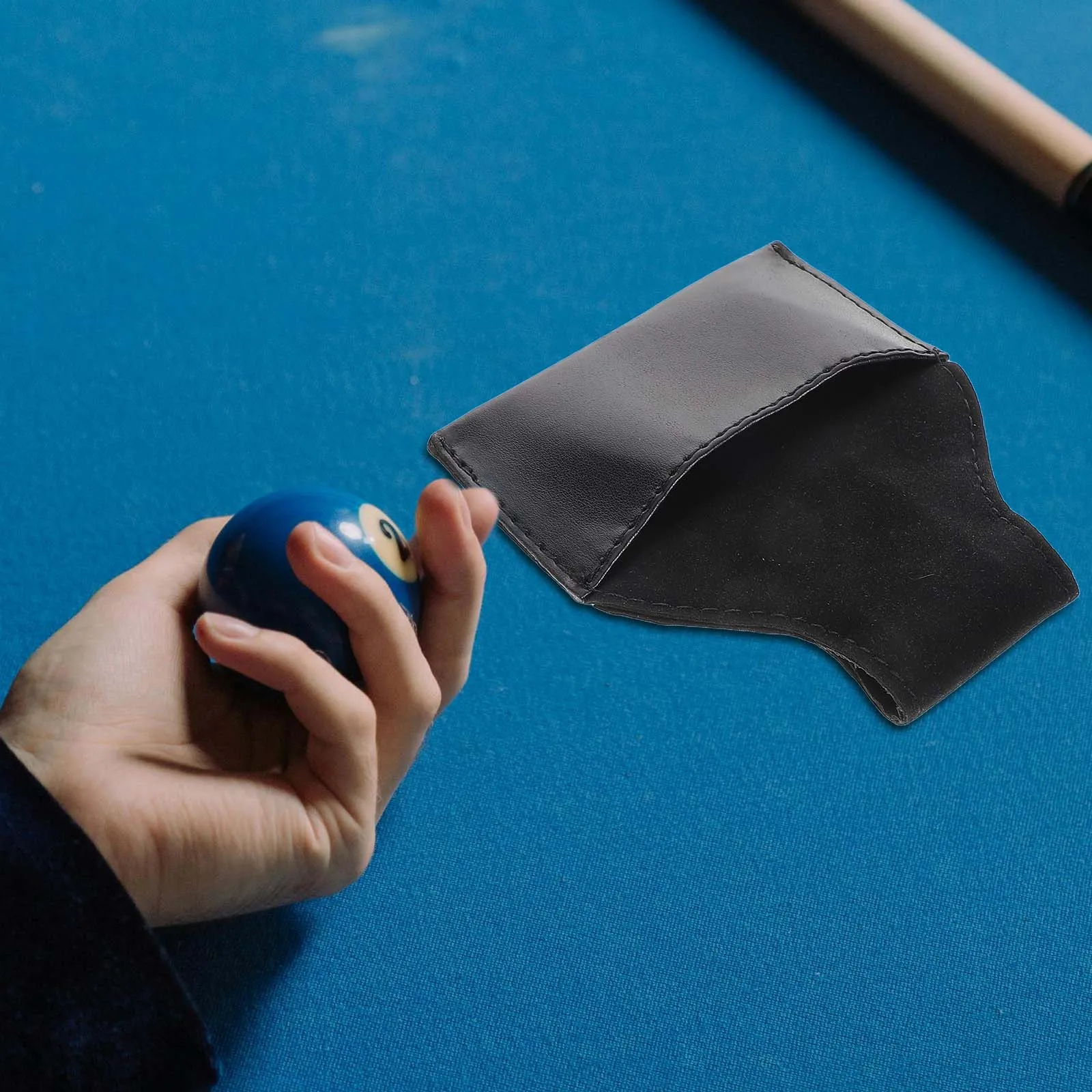 Сумка для мела из искусственной кожи для снукерного кия - Фотография_2