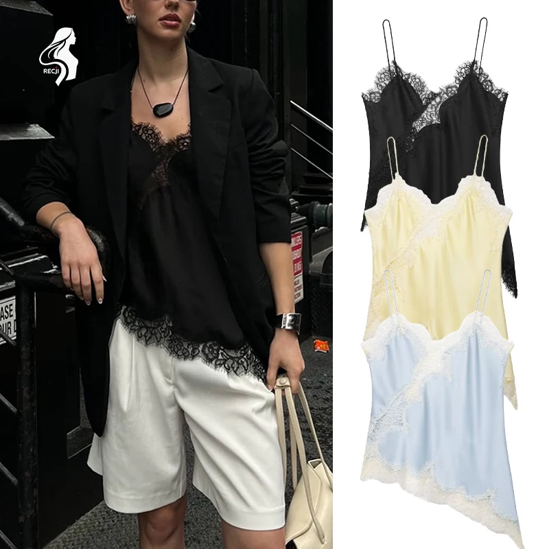 Кружевной топ-бретелька для женщин