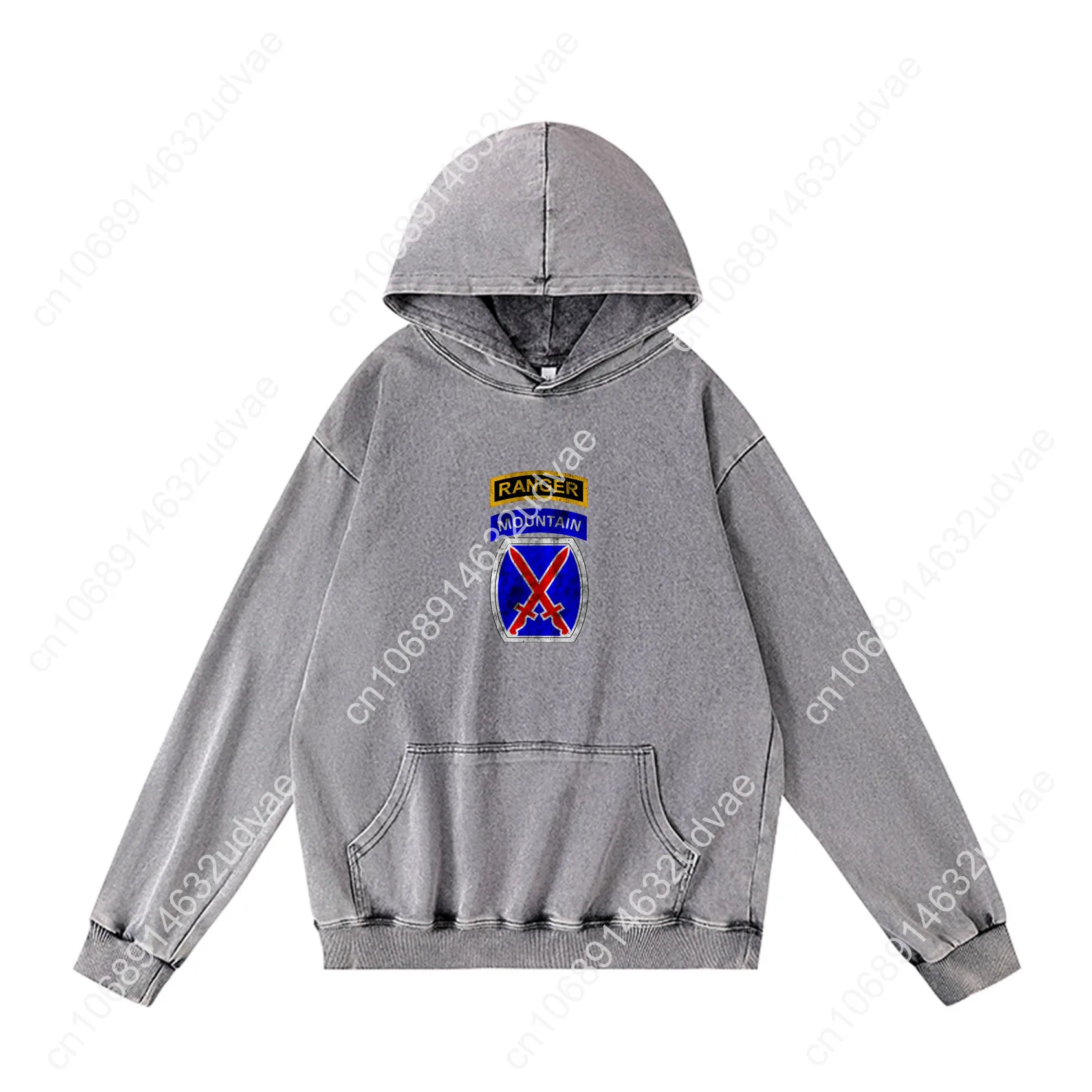 Толстовки с капюшоном 10th mountain mtn division patch range - Фотография_3