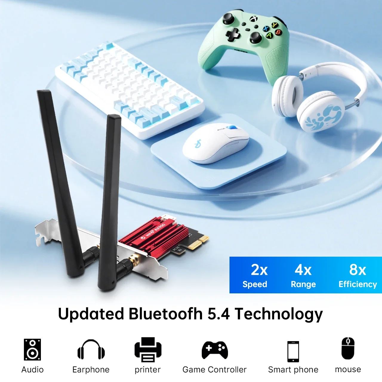 Fenvi ax900 wifi 6 беспроводной адаптер pci-e bluetooth 5 - Фотография_3