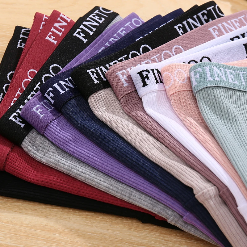 Finetoo 4pcs хлопок полосатый нижнее - Фотография_5
