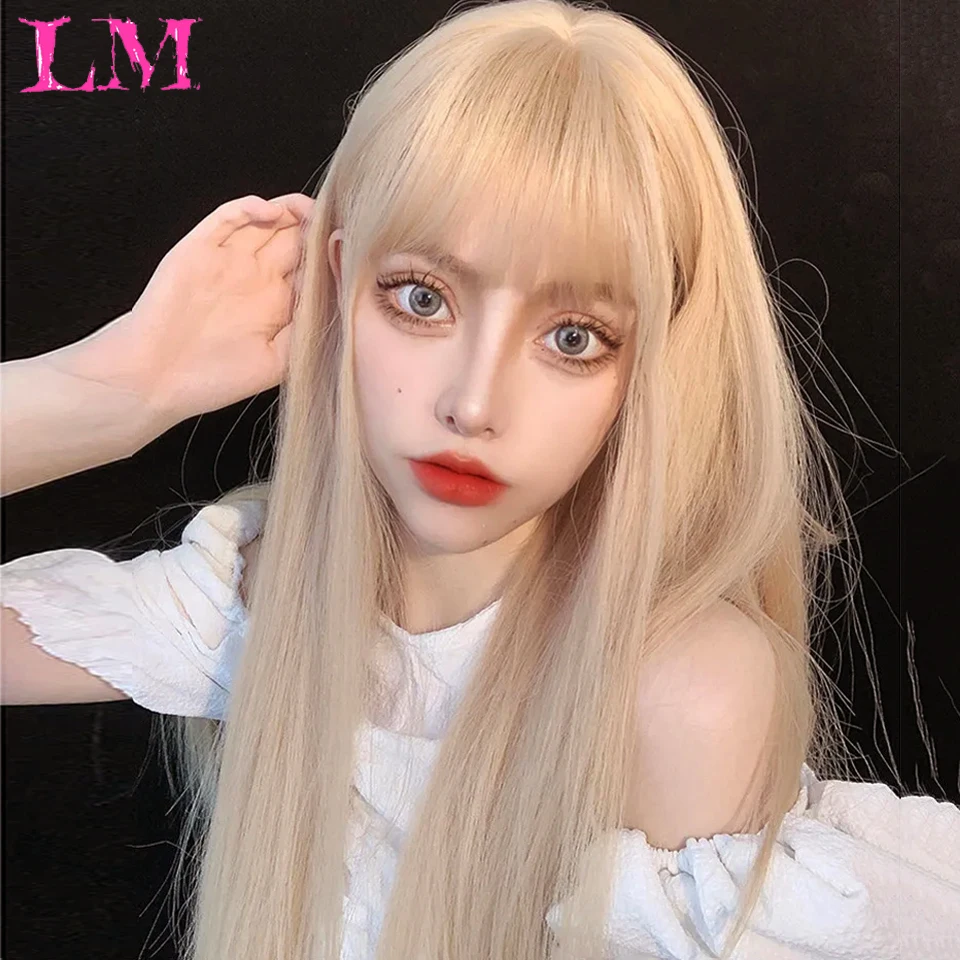 Lm блондинка длинные прямые синтетические - Фотография_4