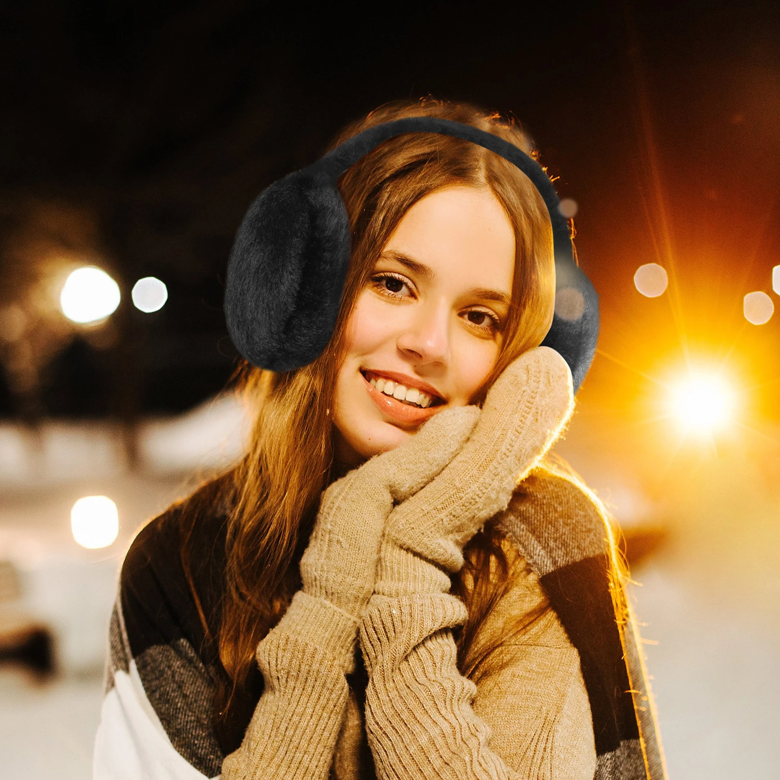 Зимние наушники с милым мультяшным дизайном - Фотография_4