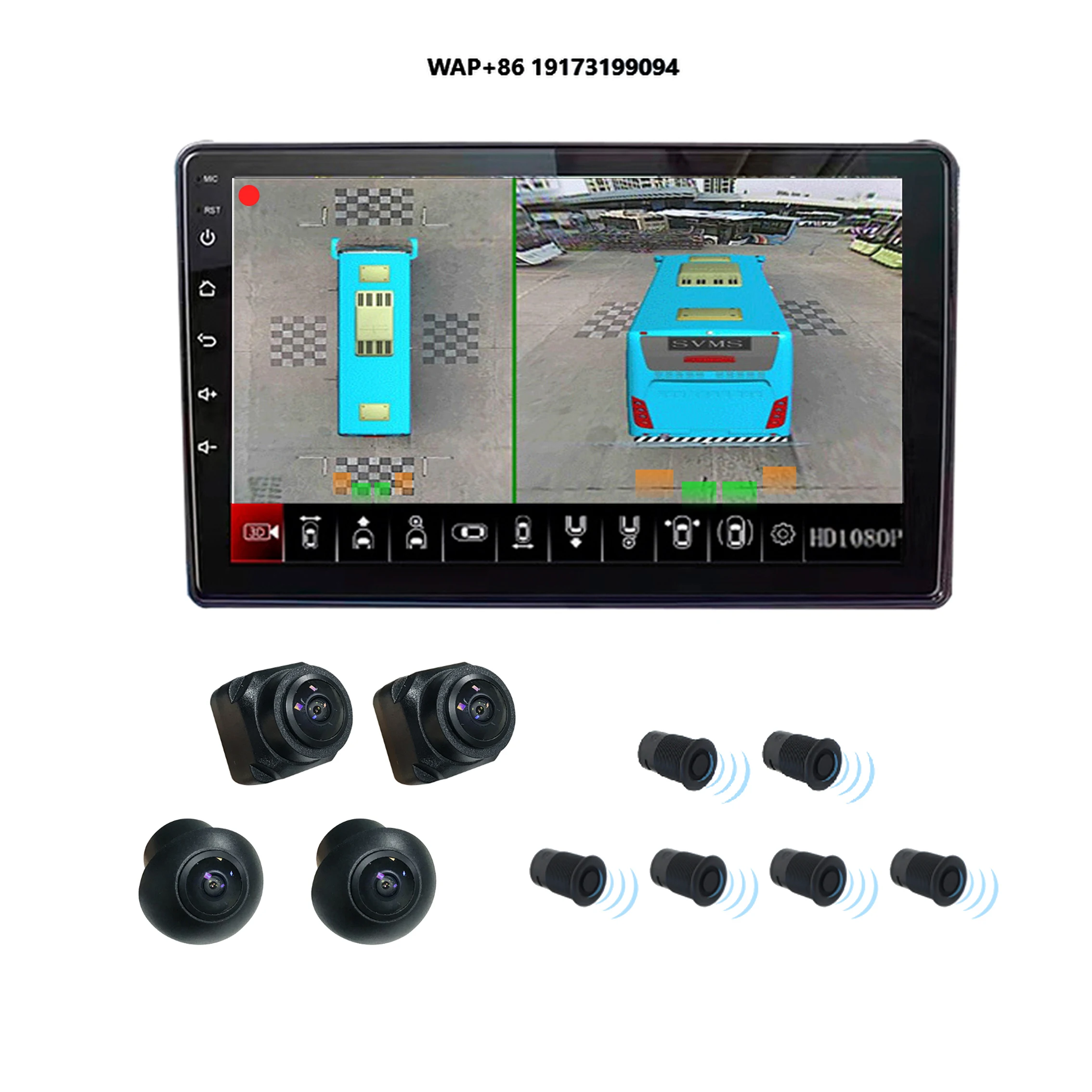 Автобус 3d 360-градусная система