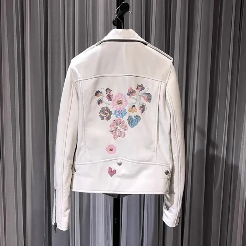 Новая кожаная женская короткая - Фотография_3