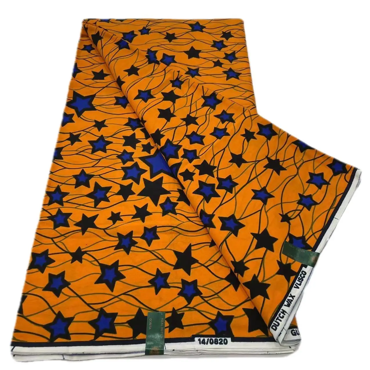 Горячая настоящая 100% хлопковая африканская восковая ткань - Фотография_4