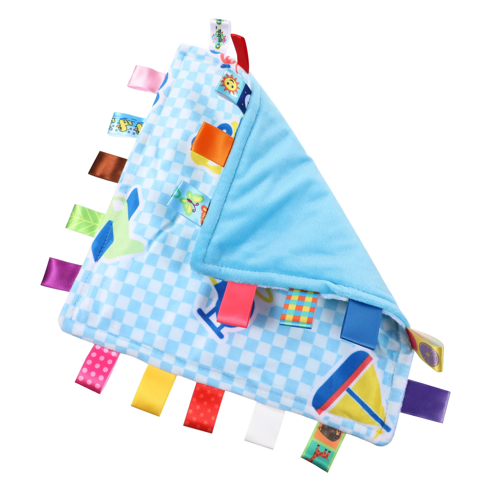 Детское одеяло с бирками из мягкого материала - Фотография_6