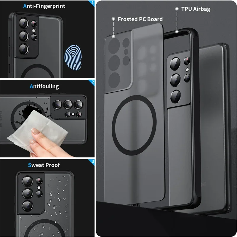 Матовый магнитный чехол для samsung - Фотография_5