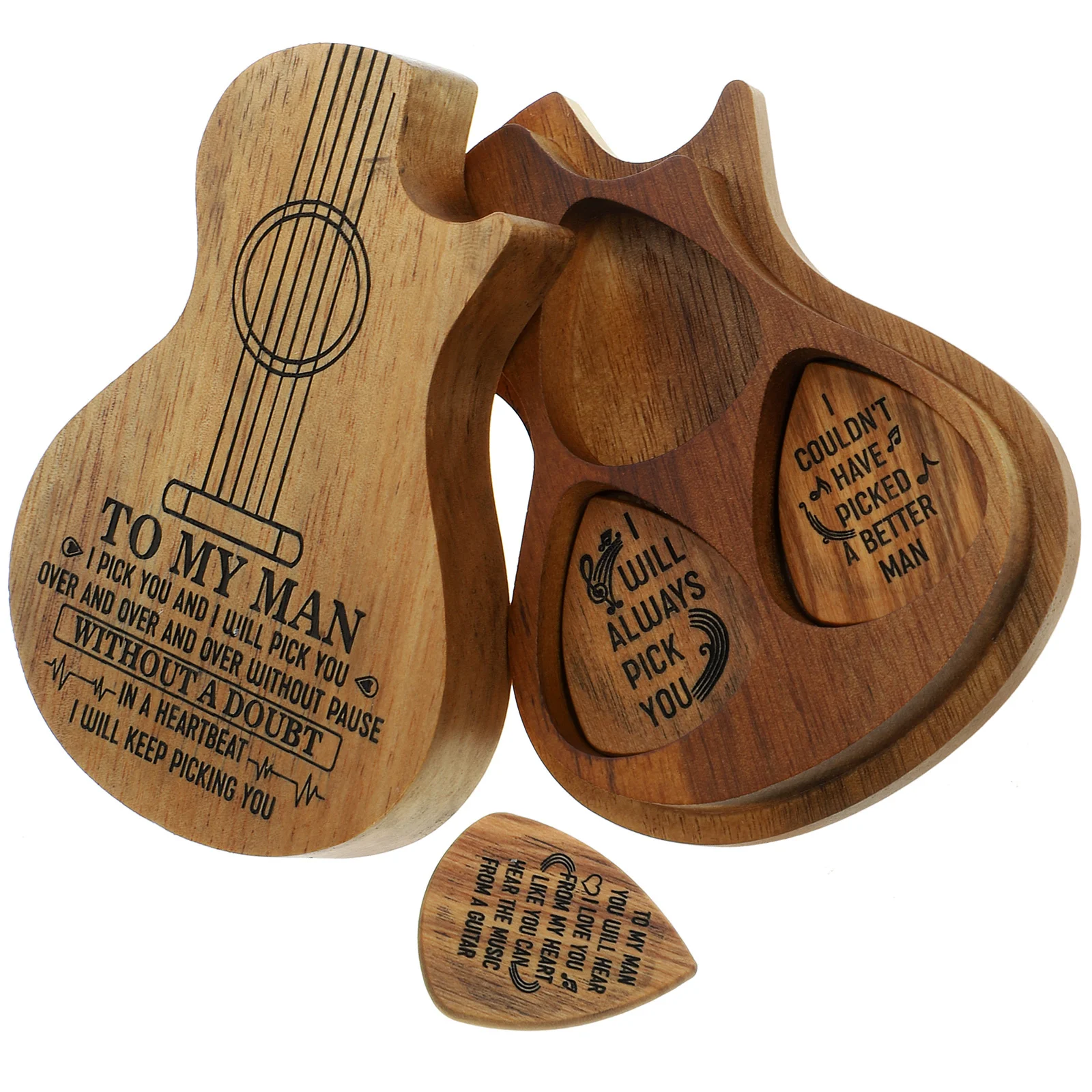 1 комплект, деревянная коробка для хранения гитары - Фотография_6