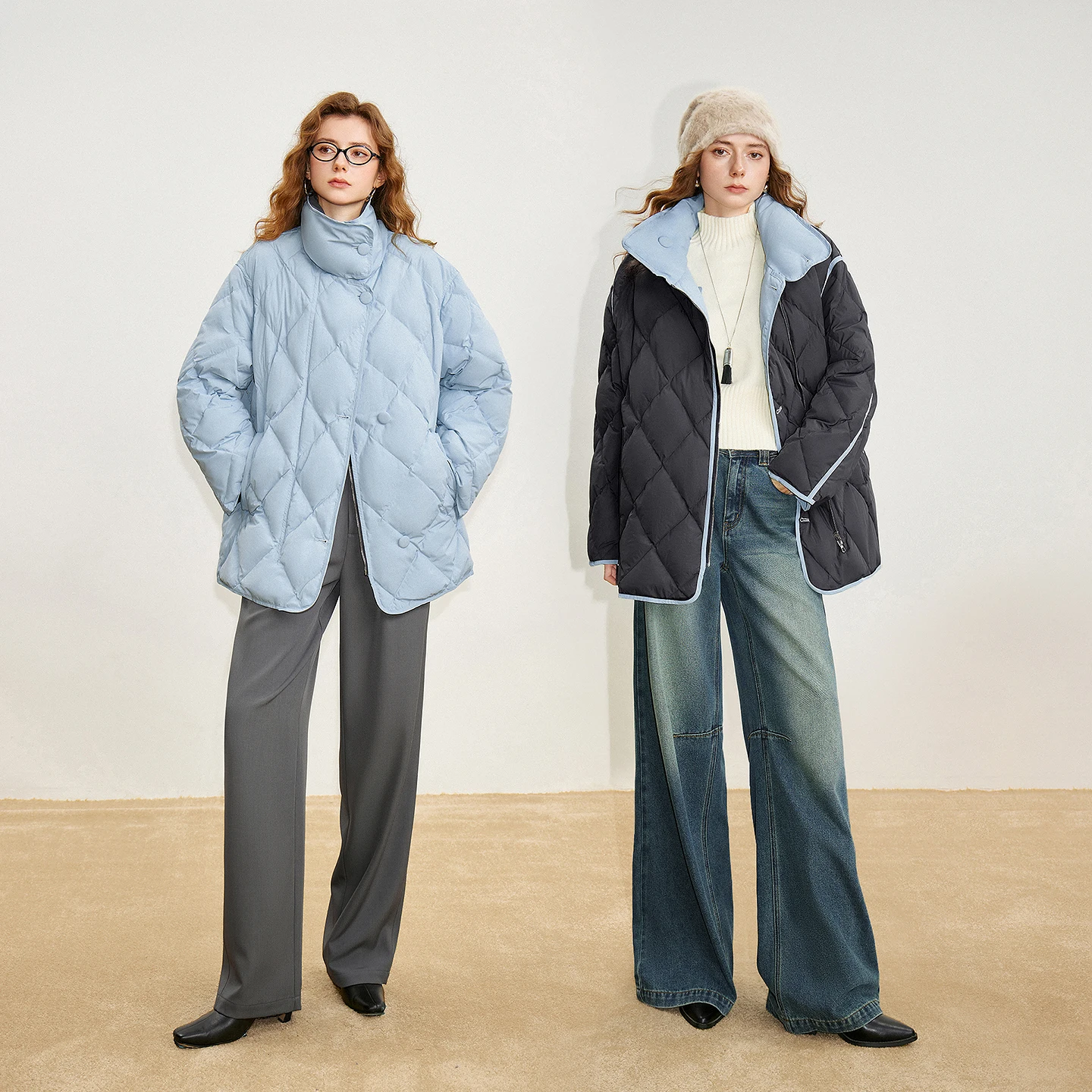 Toyouth женская куртка на 90% белом утином пуху - Фотография_2