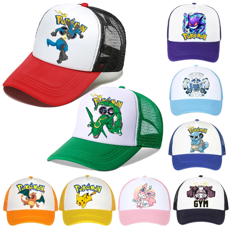 Бейсбольная кепка с покемонами пикачу чаризард генгар