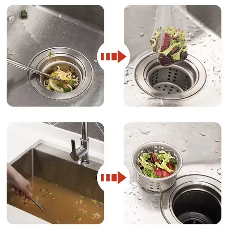 Одноразовые сетчатые мешки для кухонной раковины - Фотография_5