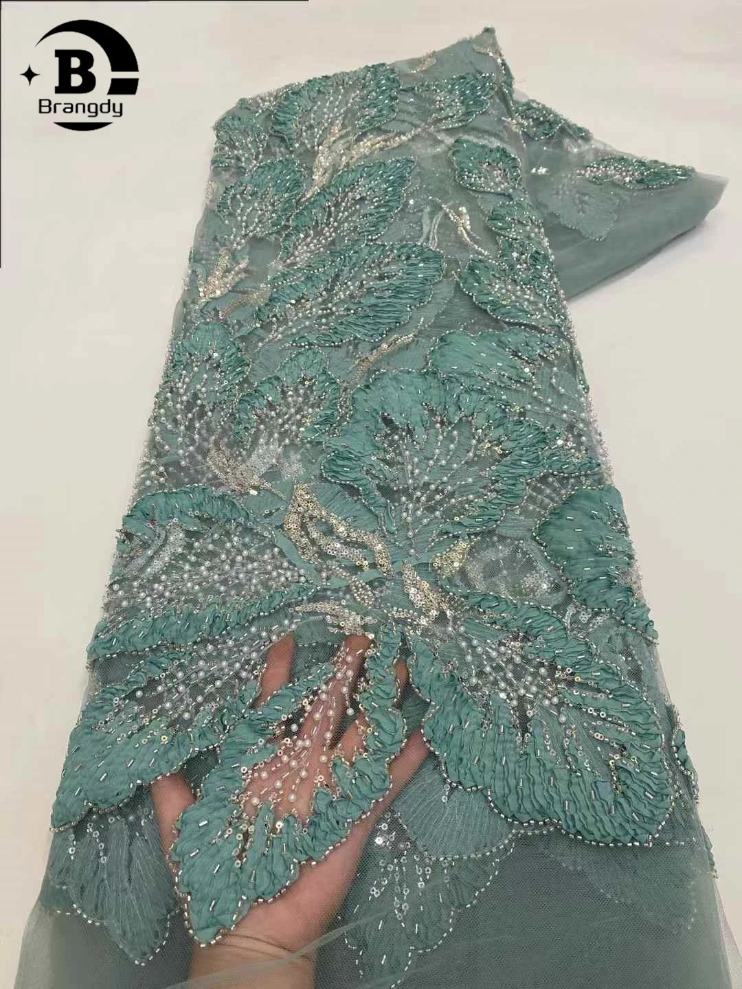 Африканский тюль с бисером - Фотография_4