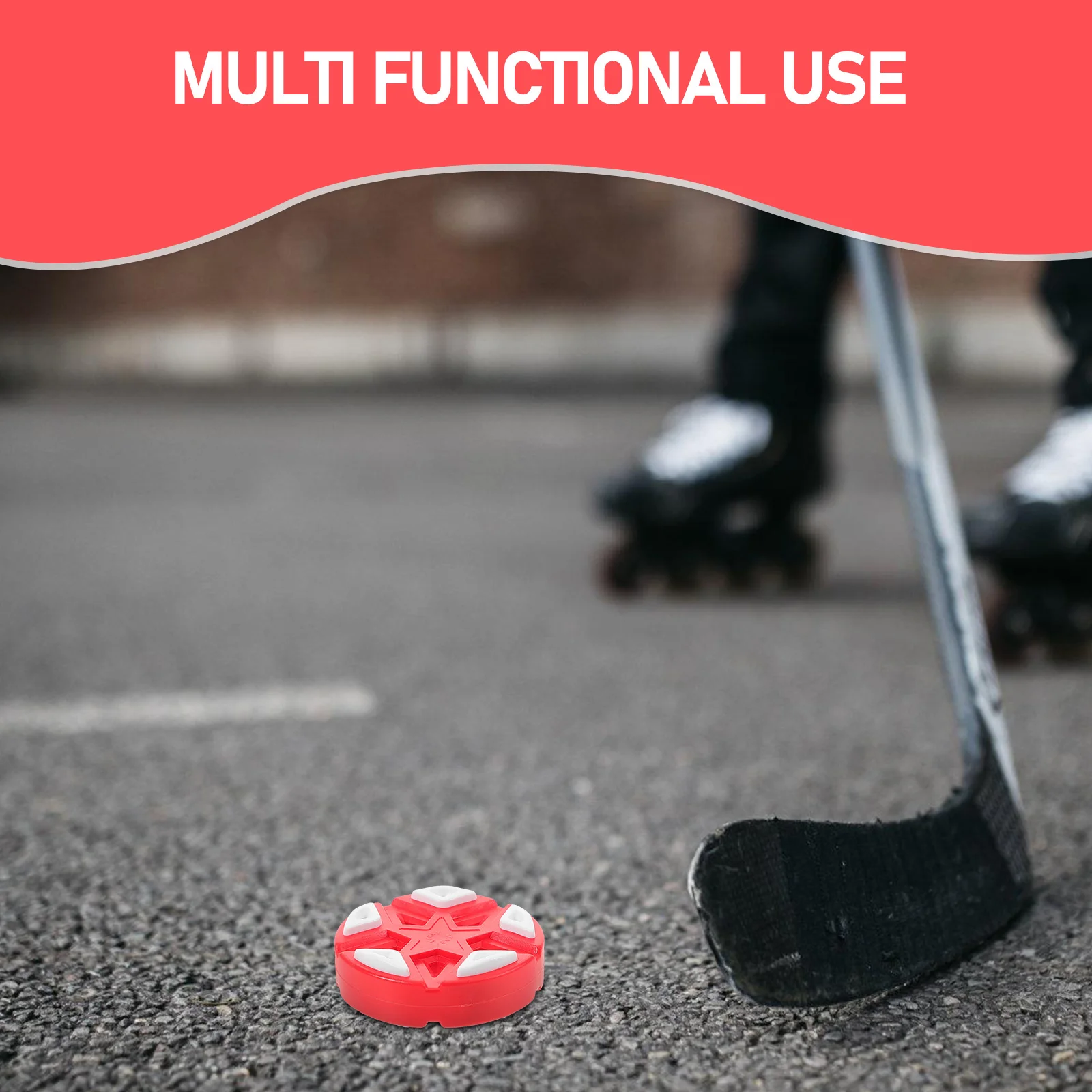 Красная официальная шайба для хоккея - Фотография_3