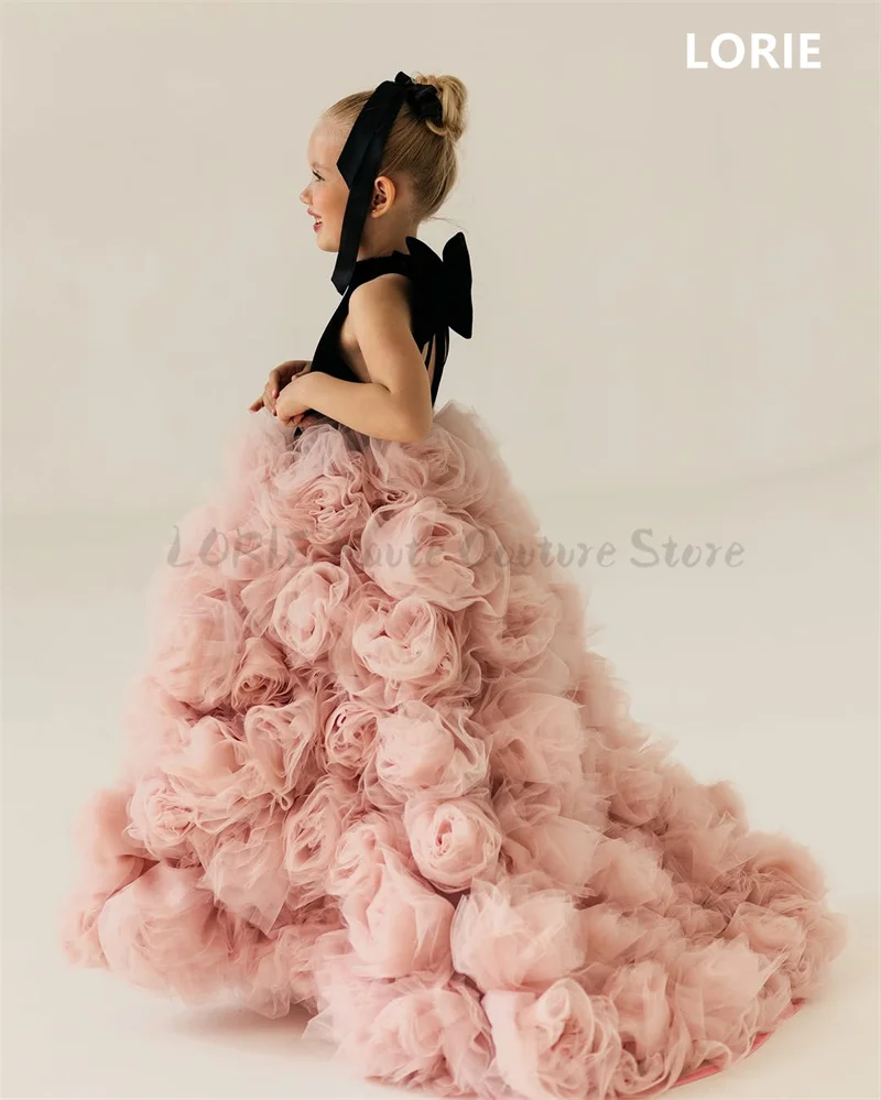 Lorie трапециевидные платья с цветочным узором для девочек - Фотография_2