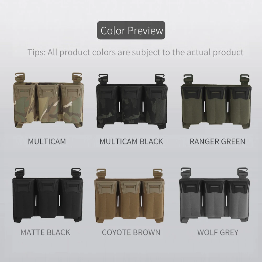 Потрой подсумок для магазинов agilit style multi-caliber для 3 шт. 5 - Фотография_6