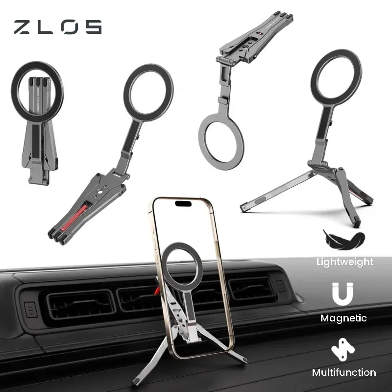 Zlos ps03 складная магнитная подставка для телефона со штативом