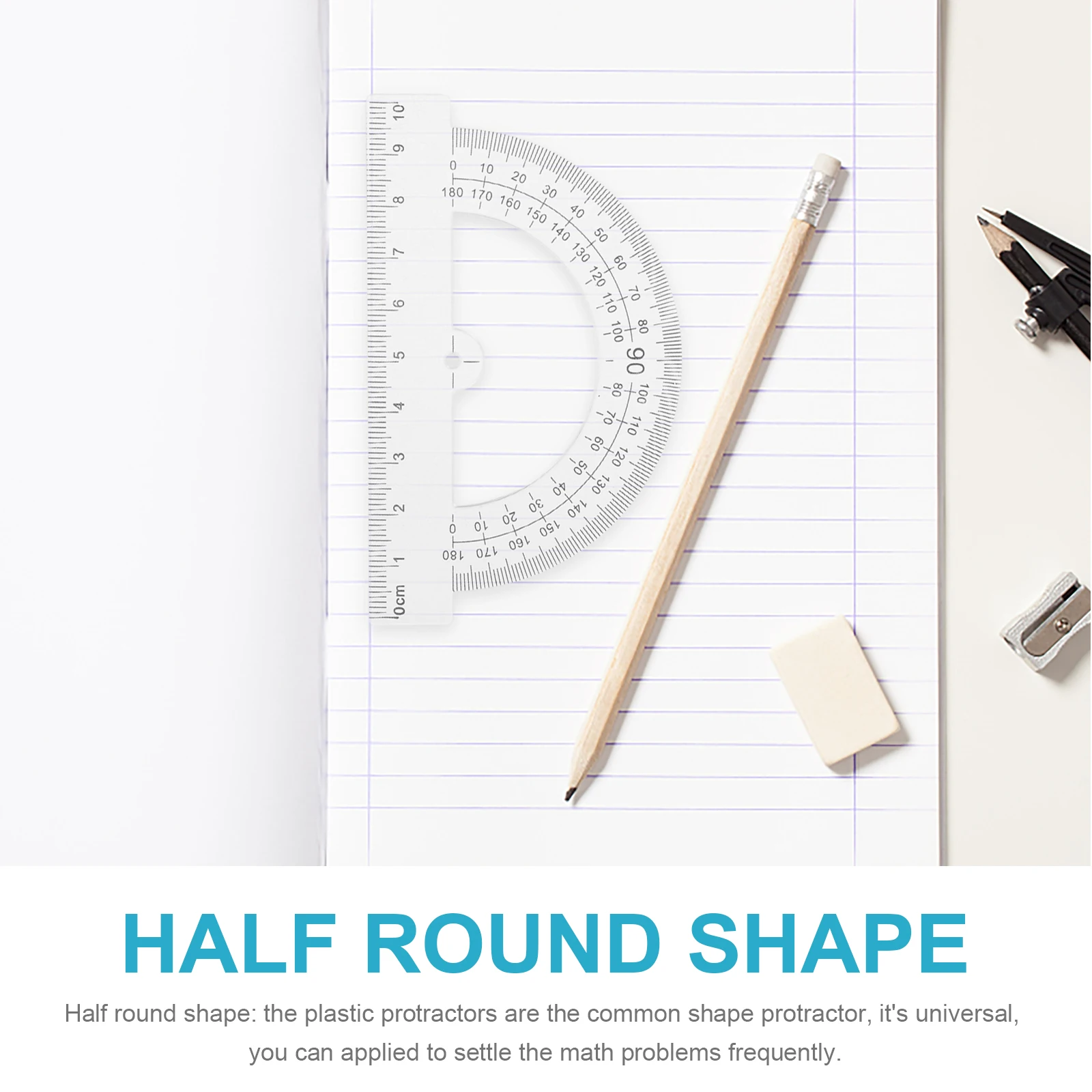 Транспортир инструмент для рисования - Фотография_3