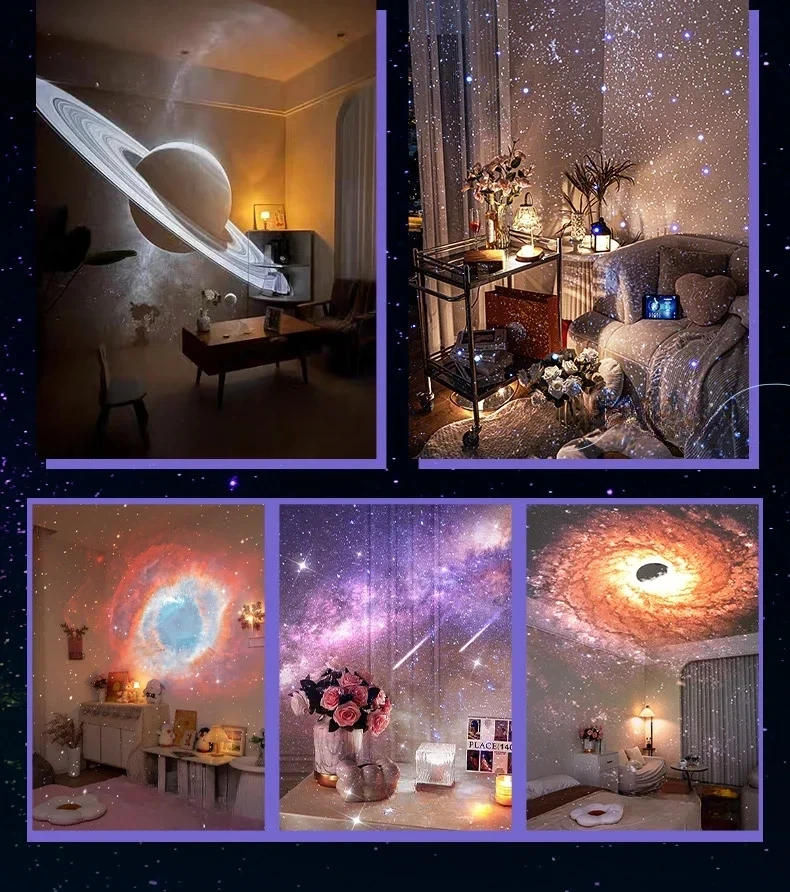 Улучшенный 3d визуальный беспроводной проектор galaxy star - Фотография_5