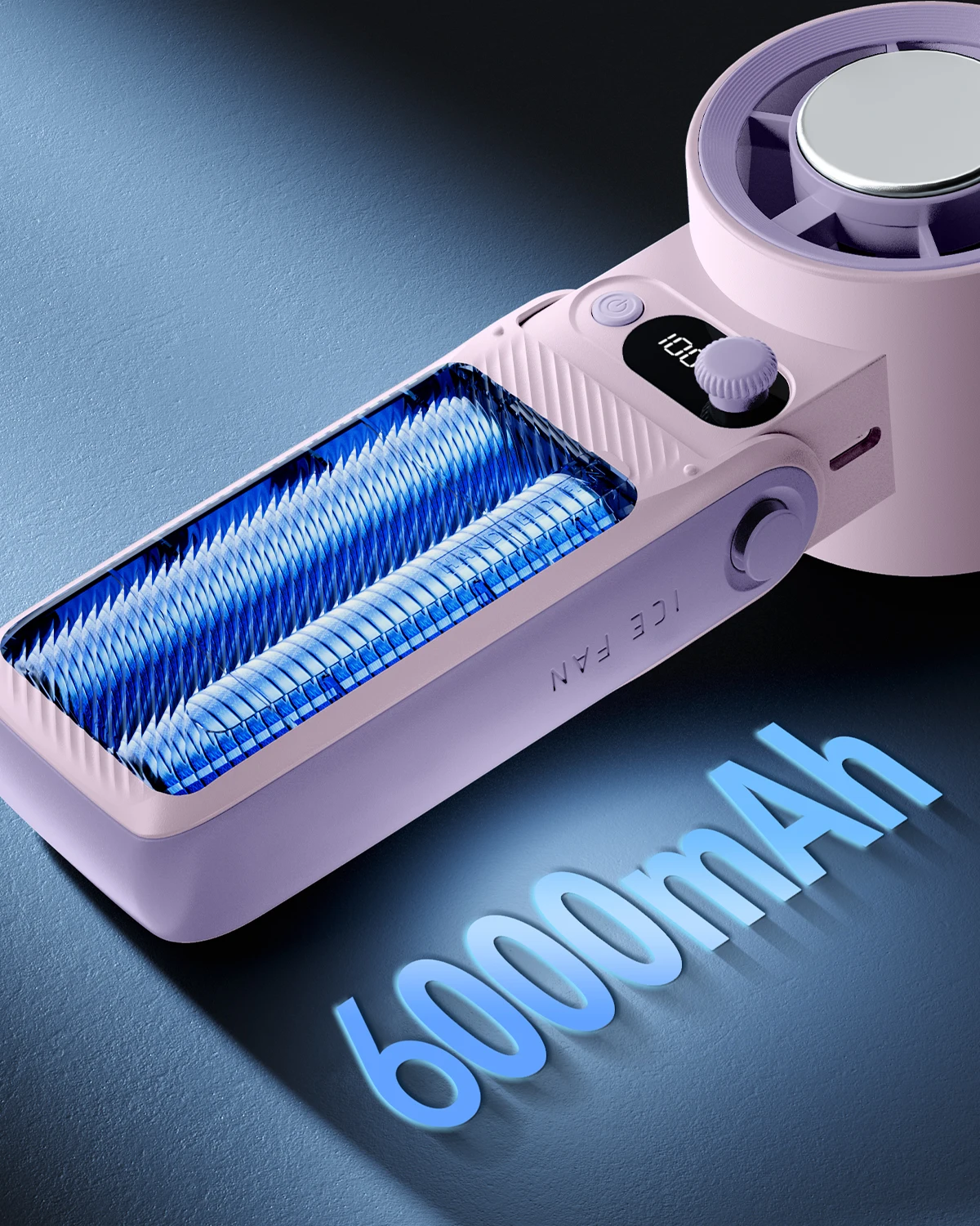 Ручной вентилятор eary с батарейным питанием 6000 мач - Фотография_3