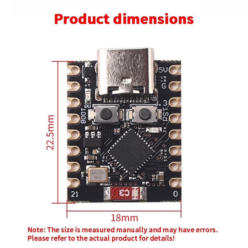 Esp32-c3 макетная плата esp32 supermini - Фотография_3