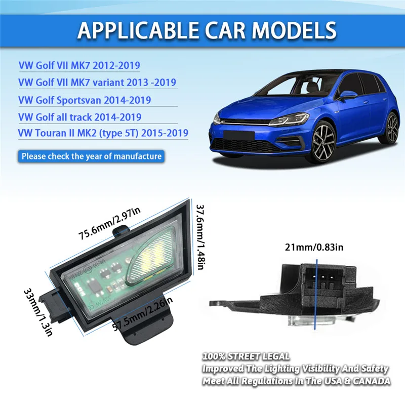 Задние фонари для автомобиля vw