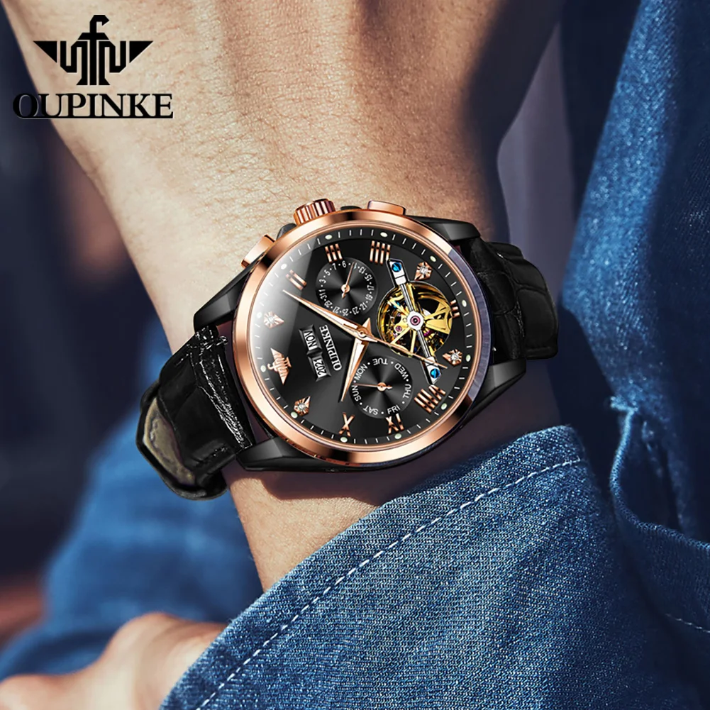 Oupinke мужские часы повседневная - Фотография_5