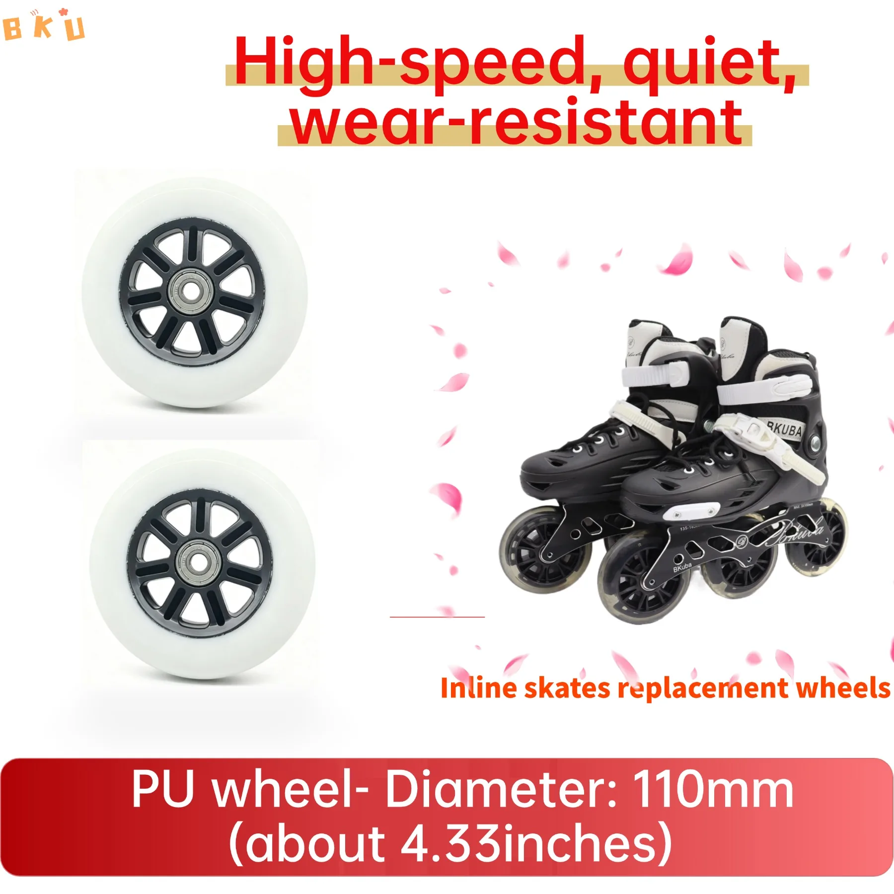 Сменные колеса диаметром 110 мм для роликовых коньков - Фотография_4