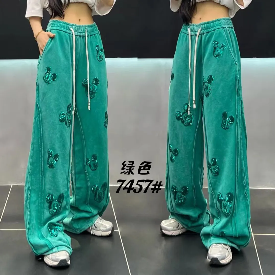 Повседневные брюки с рисунком блесток - Фотография_5