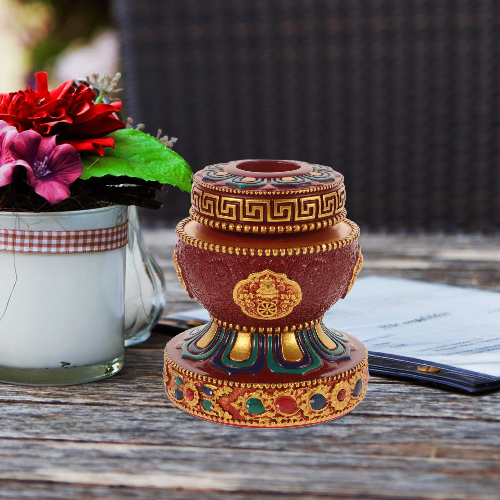 Основание для удержания молитвенного колеса