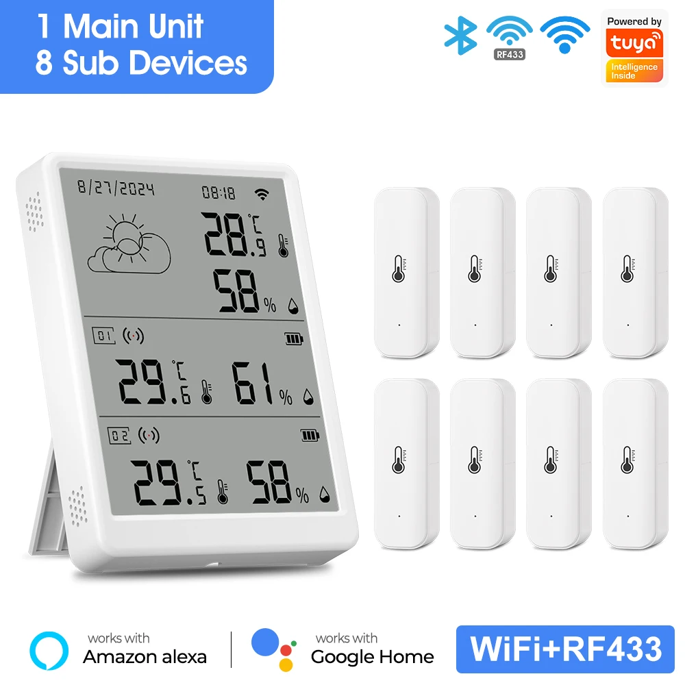 Tuya wi-fi метеостанция цифровой - Фотография_6