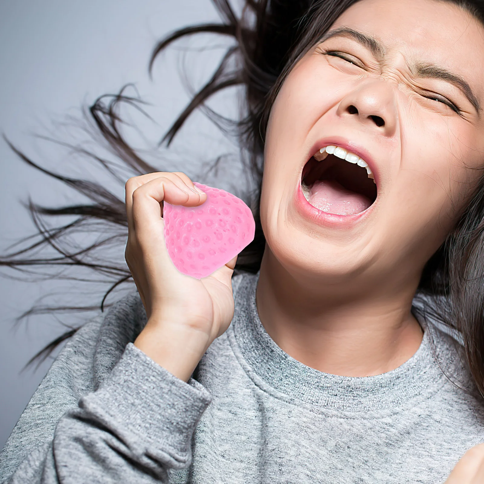 Реалистичные клубничные мягкие эластичные сжимаемые непоседы