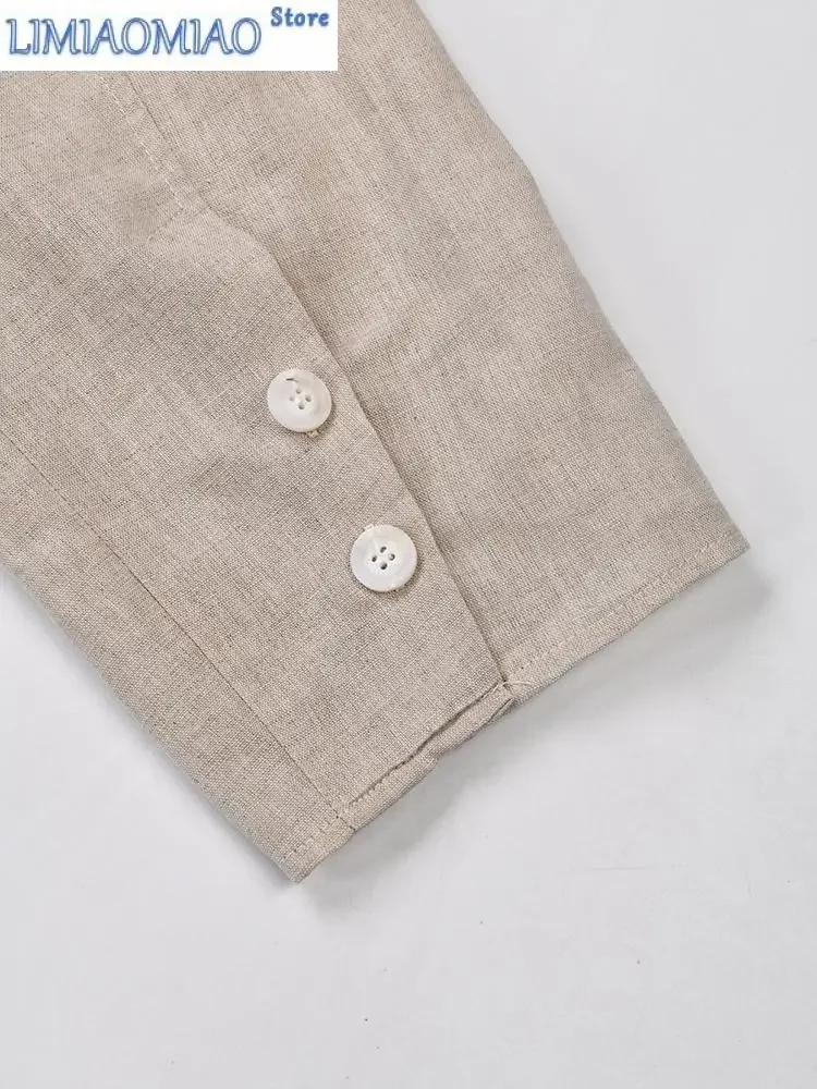 Женская двубортная свободная куртка - Фотография_6