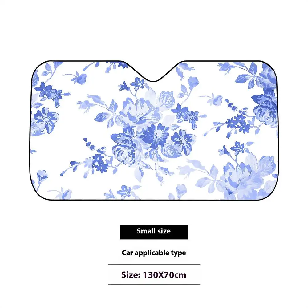 Сине-белый фарфоровый автомобильный солнцезащитный козырек - Фотография_5