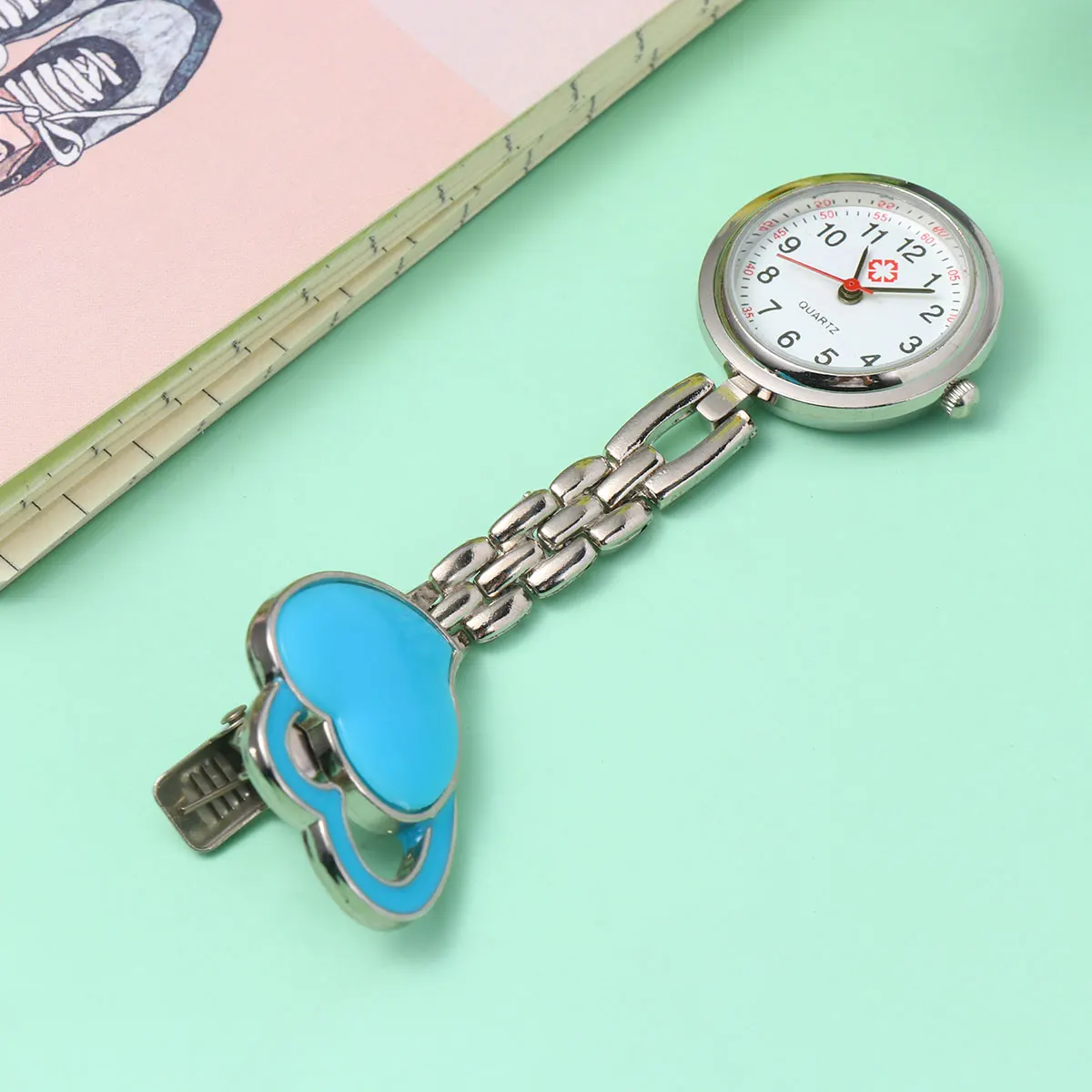 Карманные часы в форме сердца для медсестры - Фотография_3