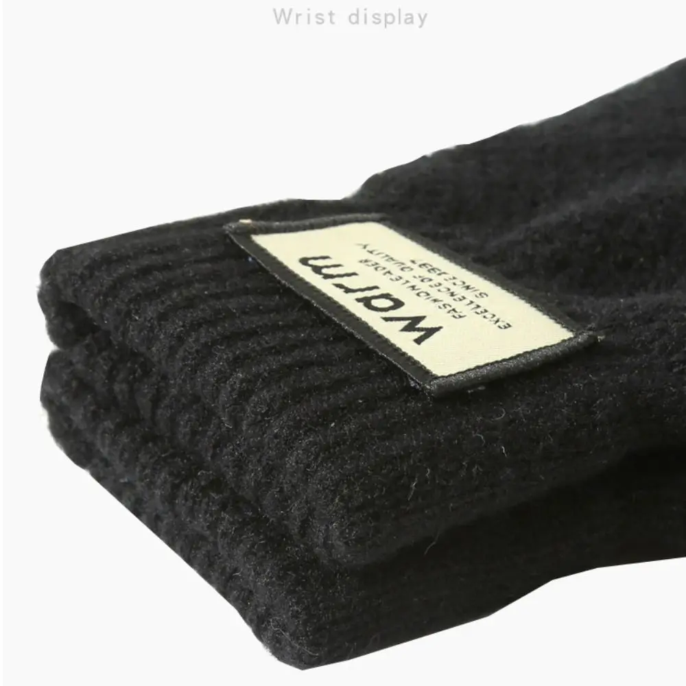 Новые мужские зимние теплые трикотажные перчатки - Фотография_5