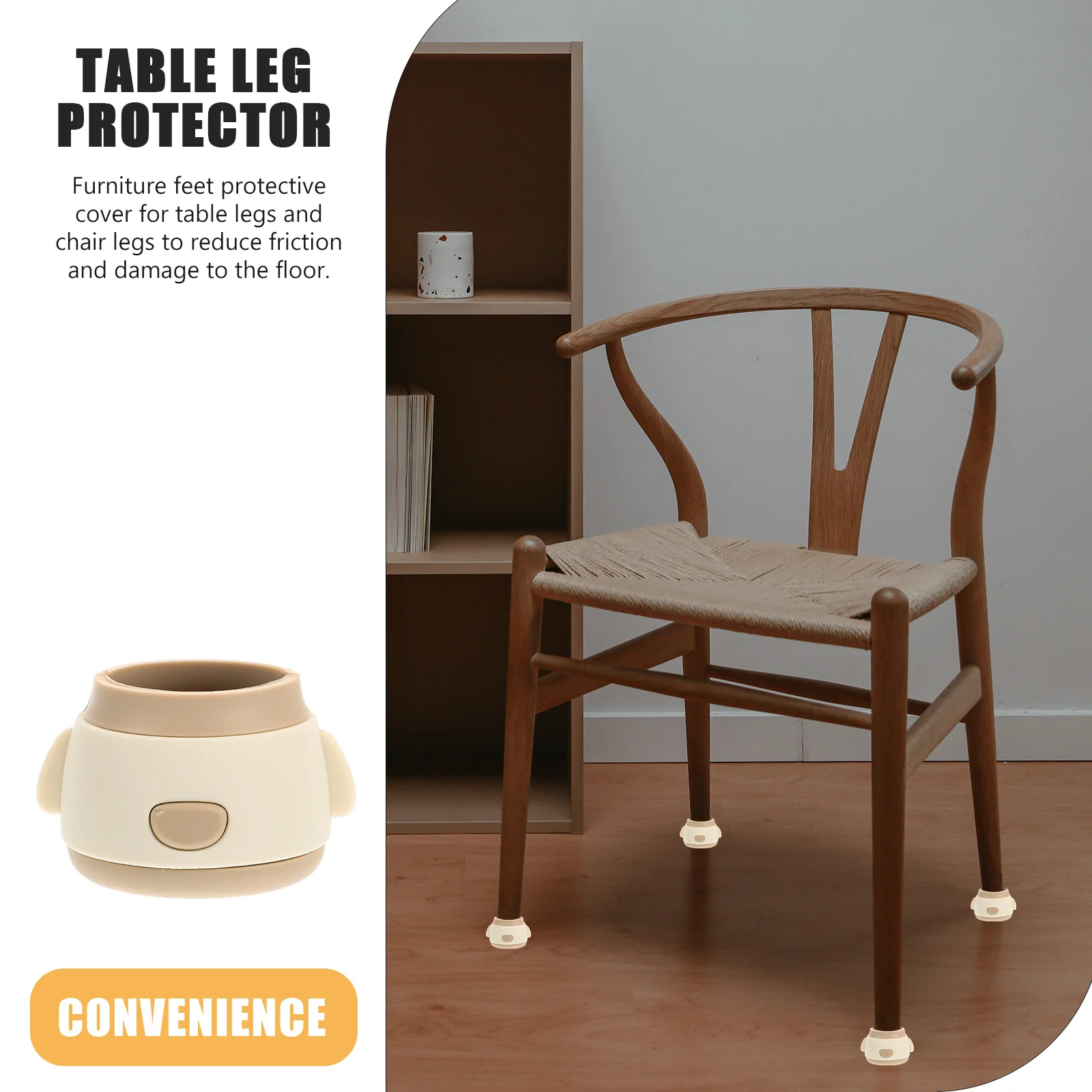 Силиконовые защитные чехлы для ножек стола - Фотография_4