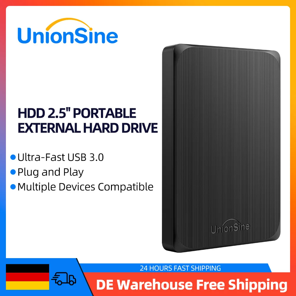 Unionsine hdd 2,5-дюймовый портативный
