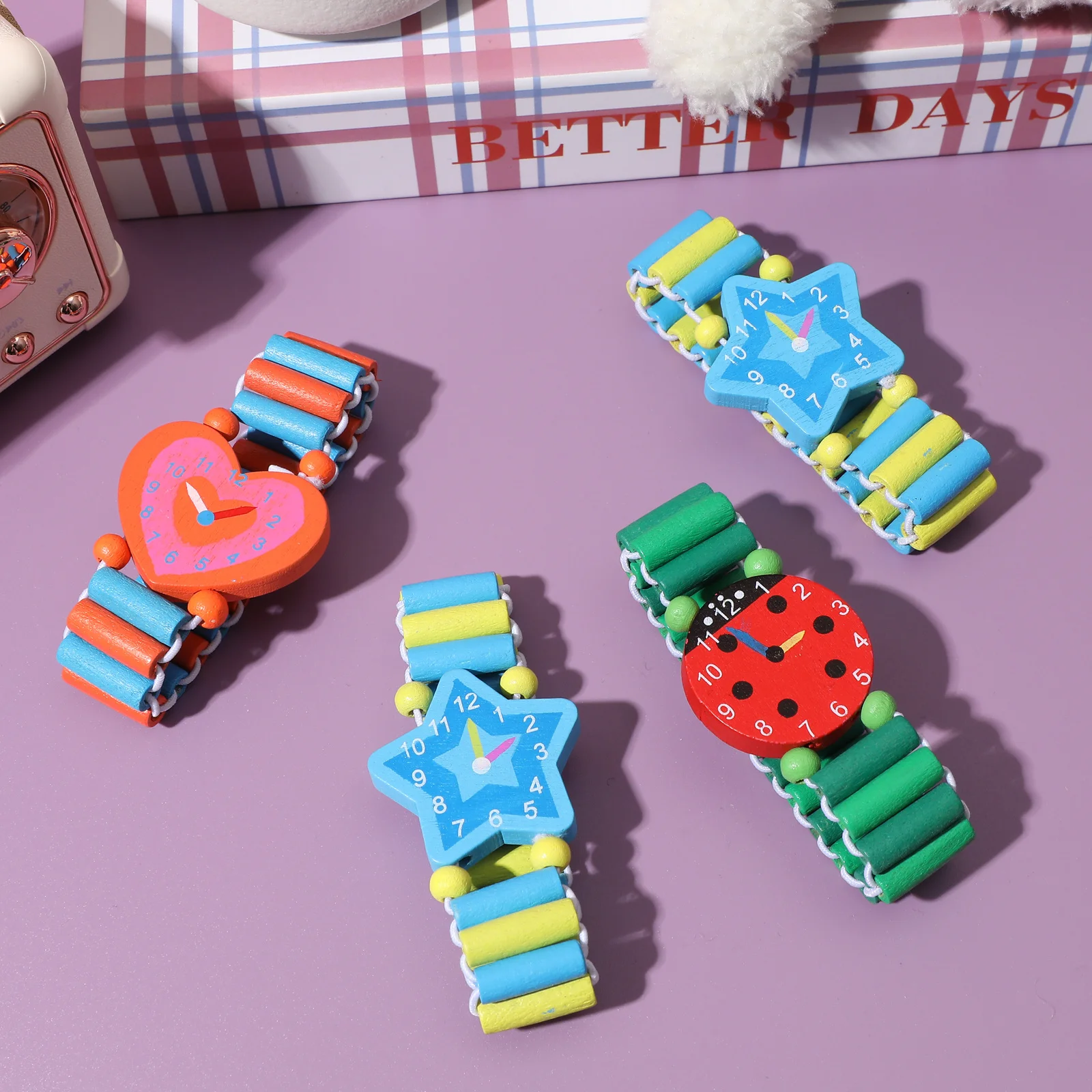 Детский деревянный ремешок для часов с героями мультфильмов - Фотография_2