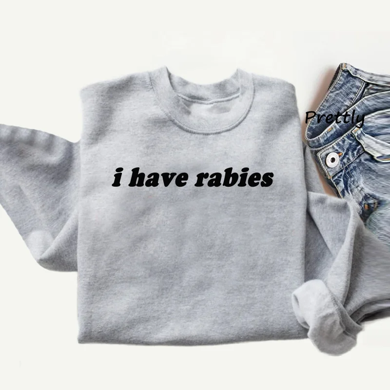 Забавный свитшот i have rabies - Фотография_2