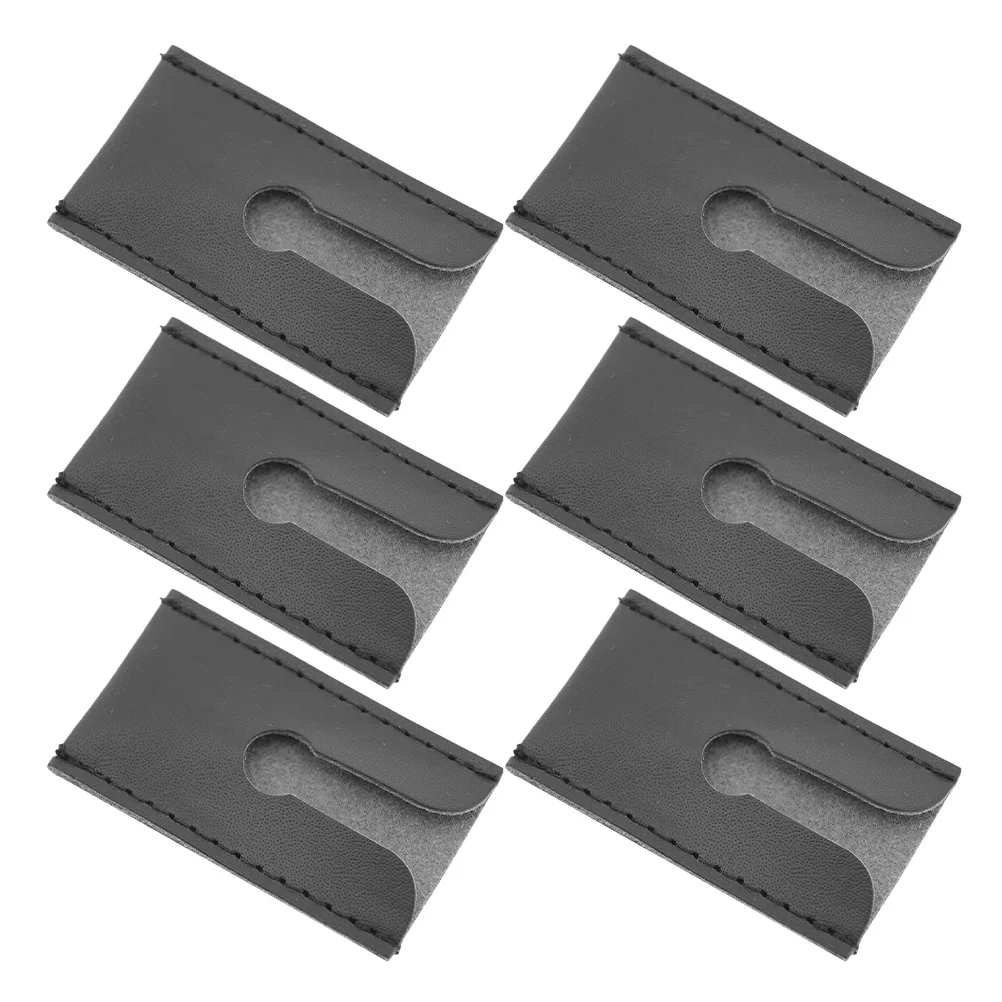 Защитный чехол для бритвы из искусственной кожи с двойным лезвием